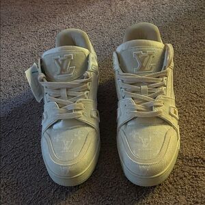 Louis Vuitton Cream Monogram Sneakers